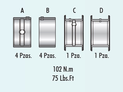 COJINETES DE BANCADA MORESA